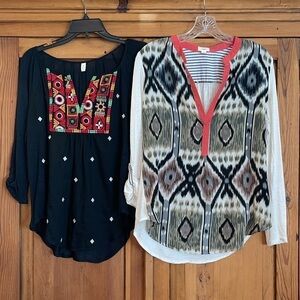 Anthropologie Tiny (2 Blouse Bundle) Sz. S